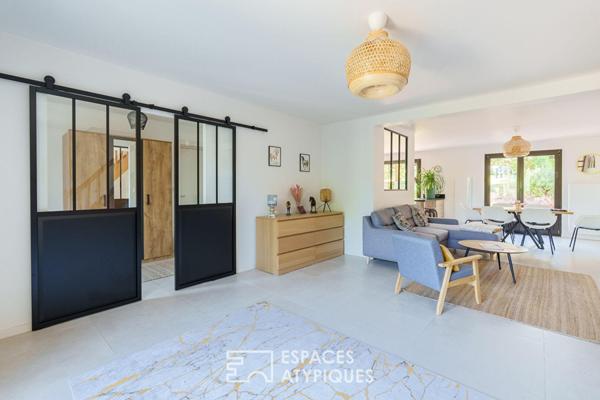 Maison rénovée et son jardin paysager