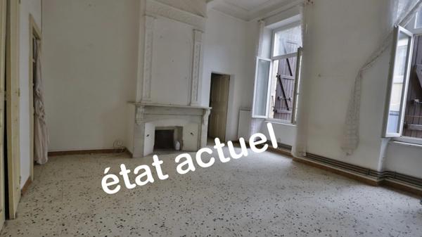 Immeuble 3 appartements + grand parking – Rentabilité > 8 % – Centre de Cazouls-lès-Béziers – Toiture neuve, rénovation budgétisée