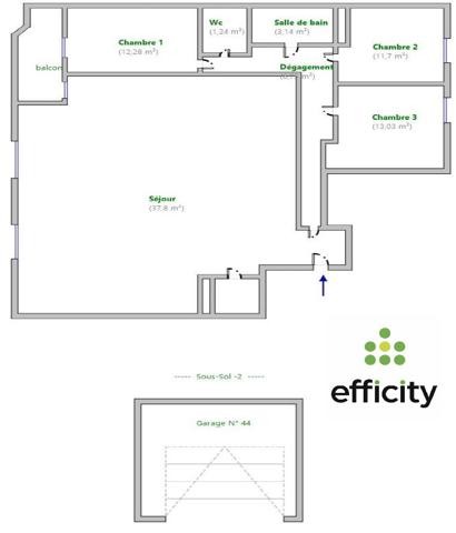 Appartement 4 pièces - 86 m² Exclusivité
