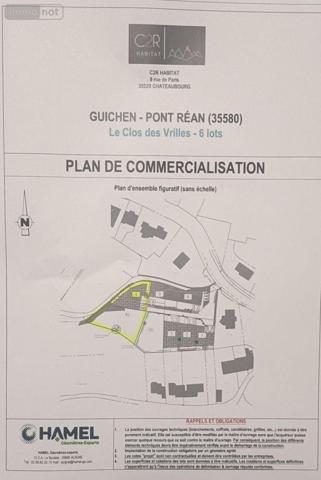 Terrain à Batir à vendre à Guichen en Ille-et-Vilaine (35580), ref : 35129-5264