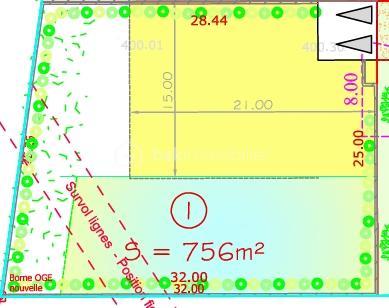 Lotissement de 757 m²