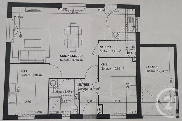 Maison à vendre  3 pièces - 69,81 m2 MONTAUBAN - 82