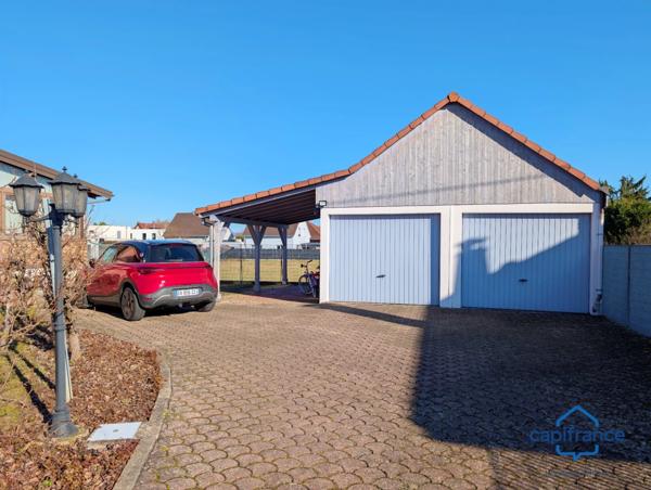 Maison à vendre 6 pièces BLOTZHEIM (68) - Maison de 138 m2 sur une parcelle de 1095m2 - Dependances et Garages extérieurs