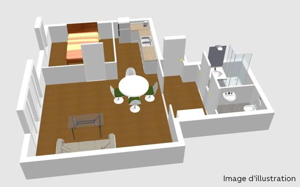 Appartement à vendre    2 pièces • 46 m2 Cachan