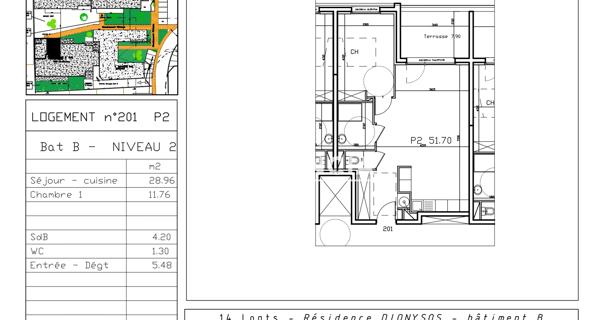 Location Appartement 2 pièces 51.7 m² - Bernis 30620