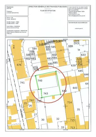 Terrain a batir au coeur de La Suze Sur Sarthe, a 5 minutes a pied de toutes les commodites !