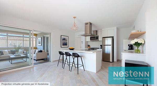 Appartement Istres 4 pièce(s) 83 m2, 3 chambres, 1er et dernier étage, garage en option