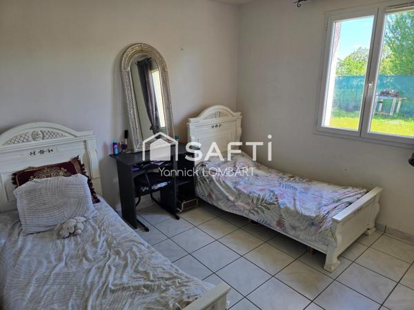 Maison 116 m² de plain-pied, 4 chambres