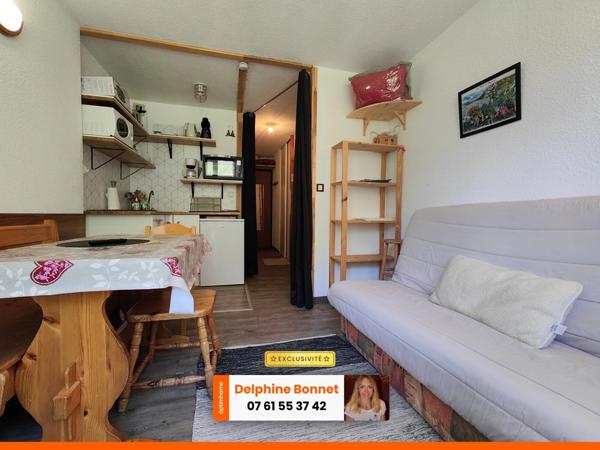 Beau studio de 20,23 m2 dans le centre de Valfréjus, à 50 mètres de la télécabine