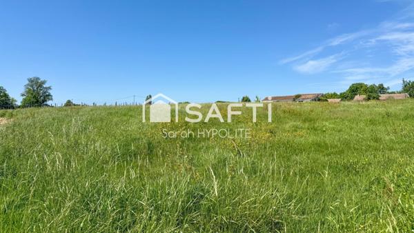 Terrain de 1200 m2 vue sur les vignes