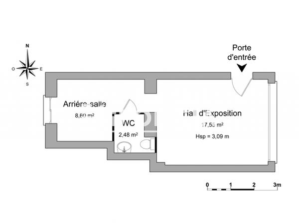 Location Local commercial 2 pièces 28.63 m² - 5 RUE KAGENECK Strasbourg 67000
