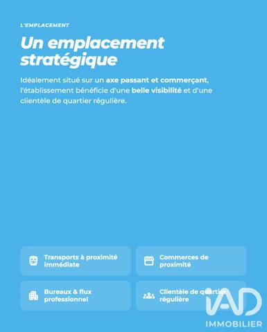 Restaurant à vendre 47 m² Paris 12