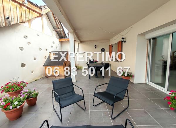 Voiron (38500) Voiron Criel-Champfeuillet – Maison 115 m², 3 ch, terrasses, cachet