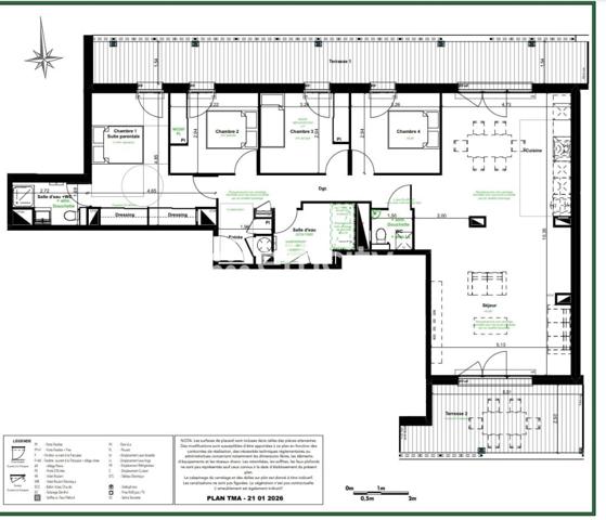 Appartement 5 pièces - 121 m² Bien prestige