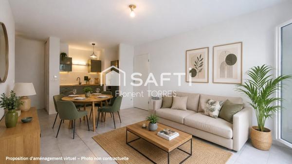 La Seyne-sur-Mer Balaguier – T2 46 m² récent avec garage, balcon et ascenseur