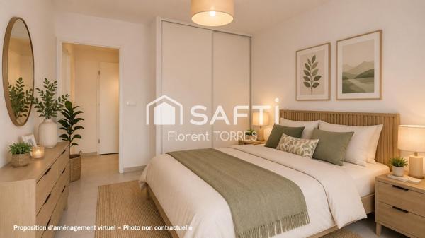 La Seyne-sur-Mer Balaguier – T2 46 m² récent avec garage, balcon et ascenseur