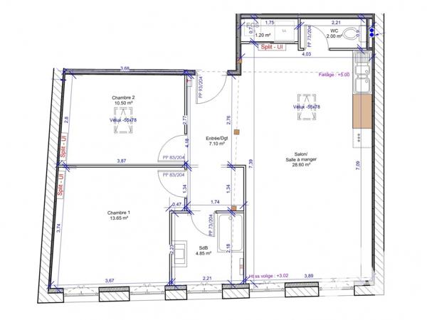 Appartement à vendre 3 pièces 68 m² Nègrepelisse
