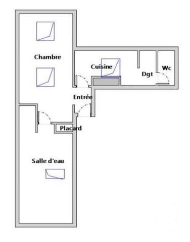 Appartement T1 à vendre  1 pièce - 25,03 m2 NANCY - 54