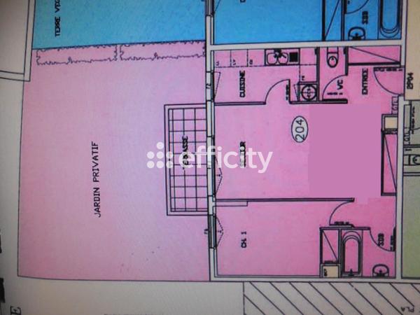 Appartement 2 pièces - 49 m² Exclusivité efficity