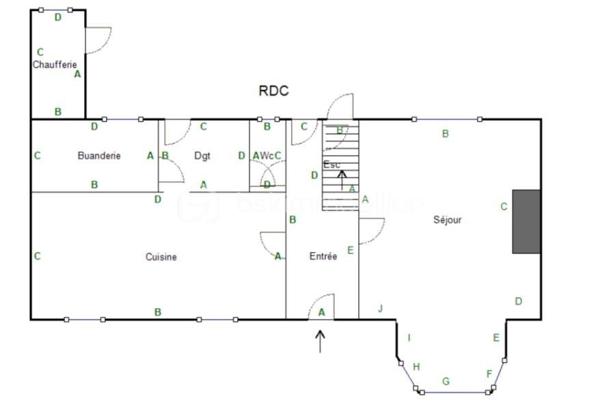Maison de maitre de 160 m²