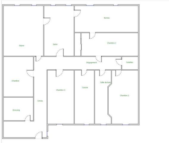 Superbe appartement lumineux 179 m2, 3 ème étage exposé sud dans copropriété de caractère