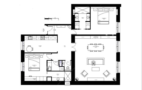 Appartement à vendre 4 pièces 109 m² Paris 7