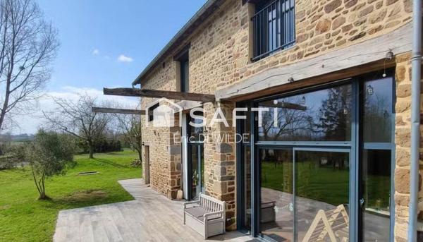 Maison en pierre rénovée, atypique, lumineuse et performante