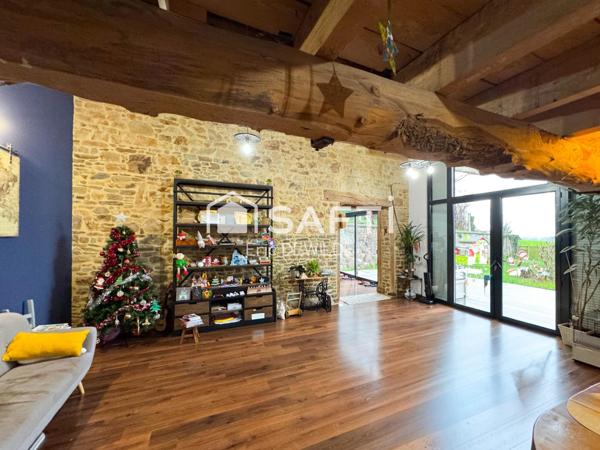 Maison en pierre rénovée, atypique, lumineuse et performante