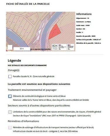 Terrain de loisirs - Bois - Etang à vendre à Le Mans dans la Sarthe (72000), ref : 72126-2902