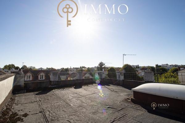 Meulière avec toit terrasse, proche centre ville