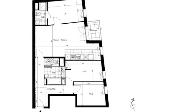 Vente Appartement P4 Montreuil   