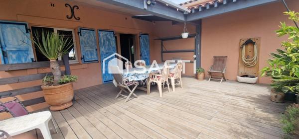 Bureau T5 153m² climatisé terrasse 40m² parking