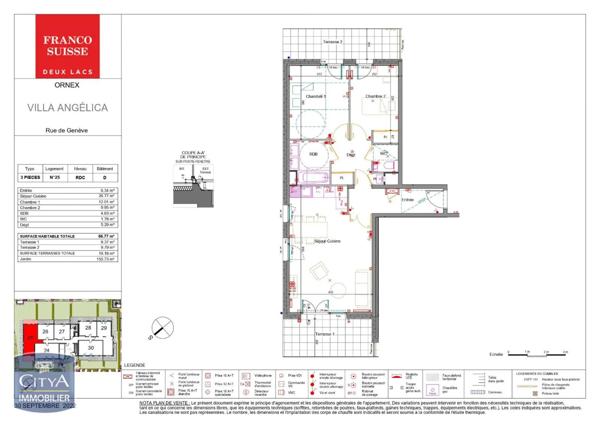 Appartement à louer 3 pièces 66.77m²