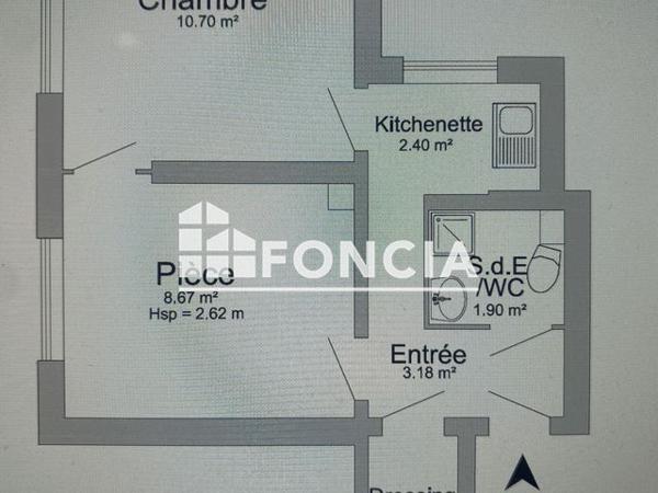 À vendre Appartement 2 pièces 28.42 m² - Paris 75020