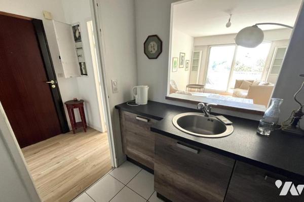 Nantes Avenue Camus côté Sud, beau T2 de 59 m², terrasse, garage, cave