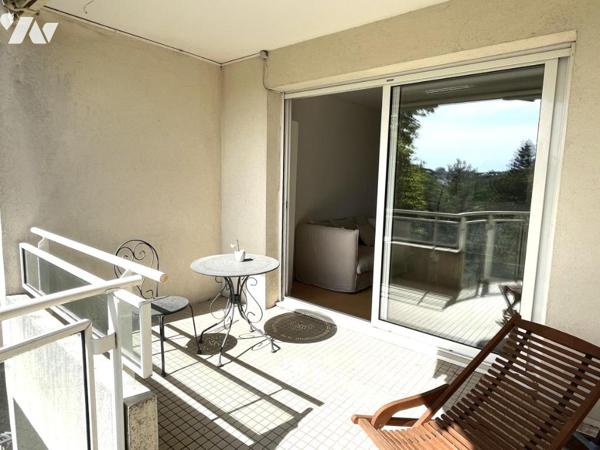 Nantes Avenue Camus côté Sud, beau T2 de 59 m², terrasse, garage, cave