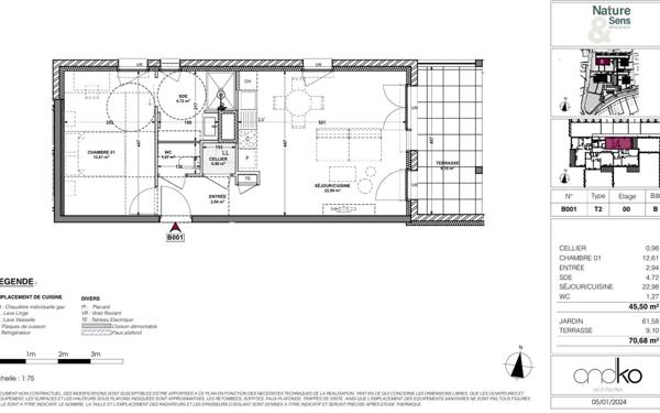 Appartement à vendre    1 pièce • 45,50 m2 Gap