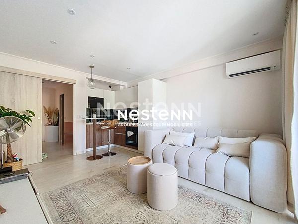 GOLFE JUAN - 2P - 40m² - BALCONS- PARKING - CENTRE VILLE - RENOVE-CAVE