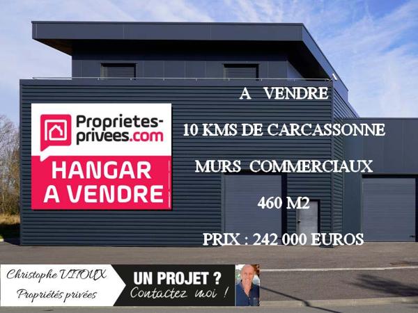 SECTEUR CARCASSONNE - MURS, LOCAL D'ACTIVITE 460 M²