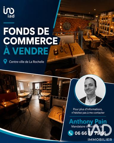 Bar, Brasserie, Tabac à vendre 100 m² La Rochelle