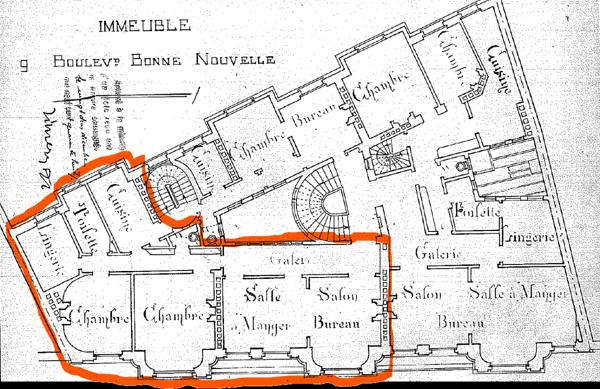 Bonne Nouvelle - Très bel appartement haussmannien - 2 chambres - Balcon - Ascenseur