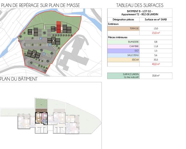 Vente Appartement 2 pièces avec jardin Vescovato