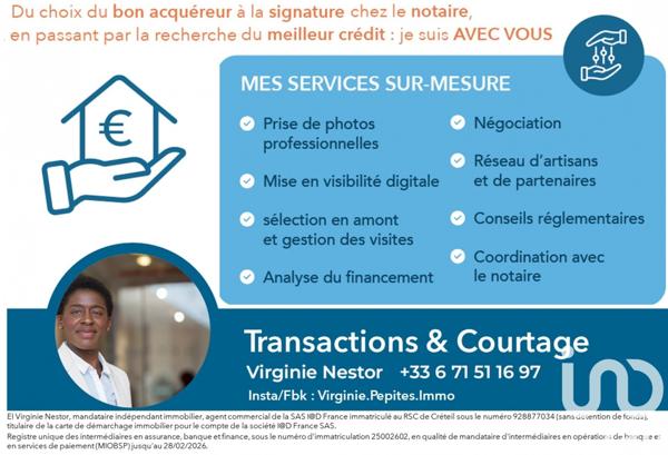 Appartement 3 pièces de 63 m² à Romainville (93230)