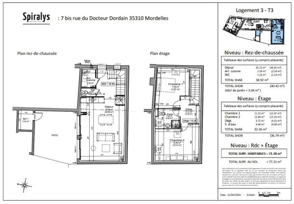 Maison
         3 pièces
        - 71 m² 251 500 € *