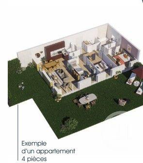 Appartement T4 à vendre  4 pièces - 83,29 m2 BOULOGNE SUR MER - 62