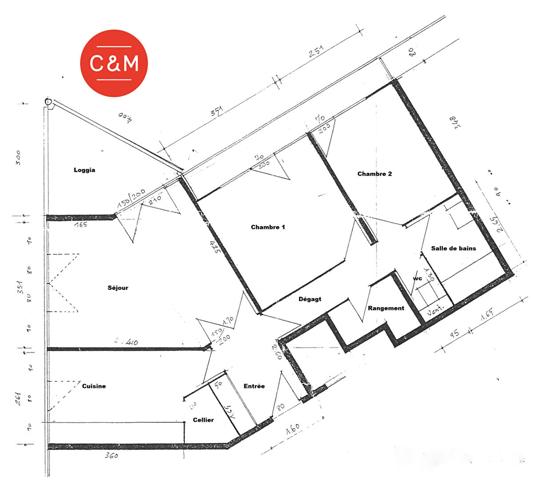 44200 NANTES ILE DE NANTES BEAULIEU - Appartement 3 pièces 68 m²