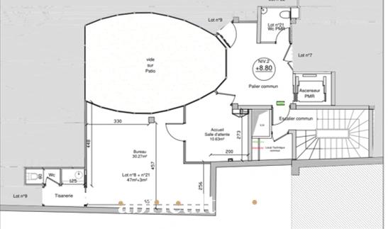 Bureaux lumineux de 45M² au cœur de Chartres (28000)