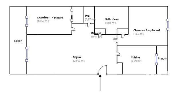 Appartement à vendre 3 pièces 72 m² Nice