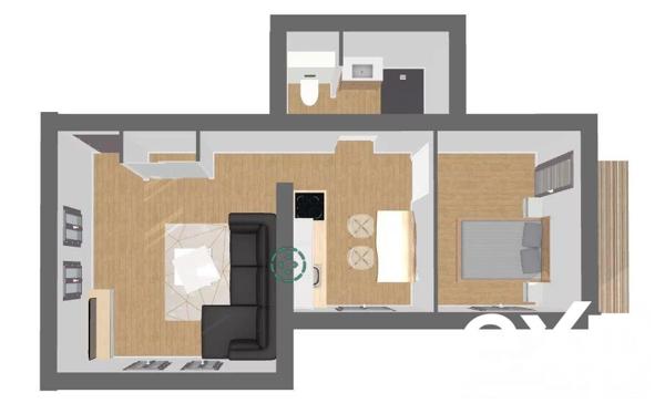 Charmant T2 Refait à neuf avec Jardin