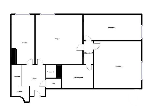 Appartement T3 à vendre  3 pièces - 51 m2 PARIS - 75020